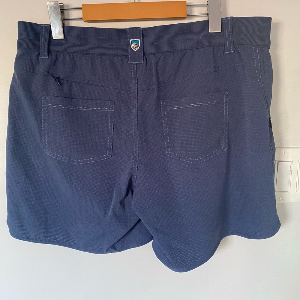 Kuhl Blue Athletic Shorts Lightweight Mid-Length Size 14 - Picture 2 of 6